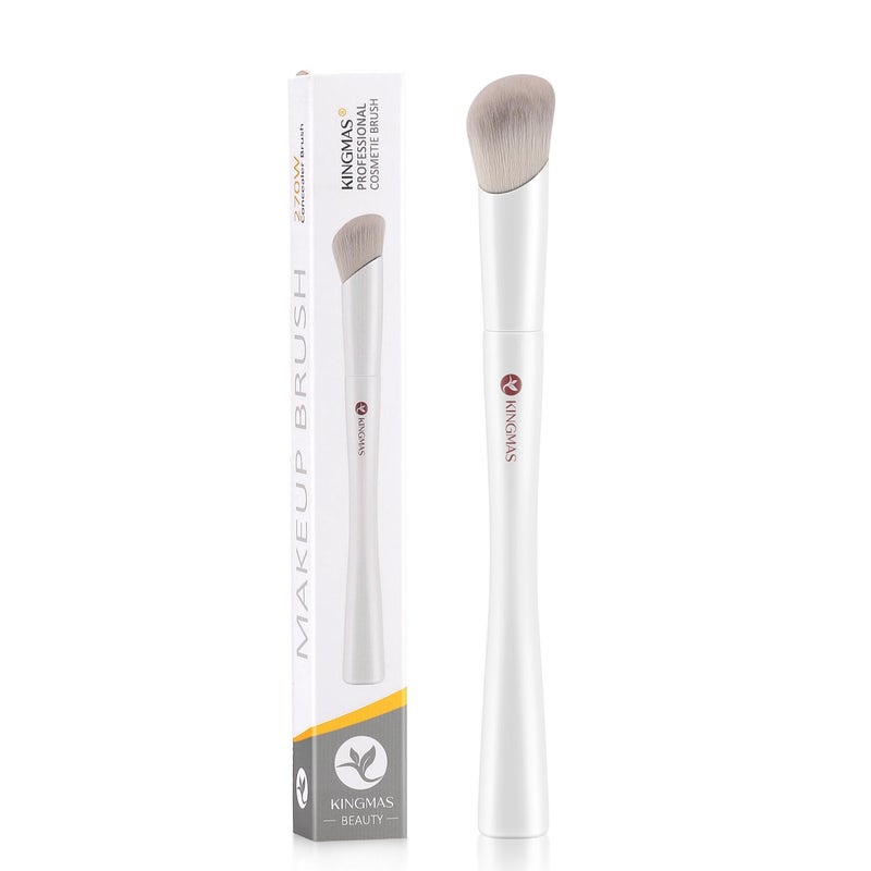 KingMas Concealer Brush, Angled Under Eye Makeup Brush Small Precision Face Blending Brush (270) - Image 1